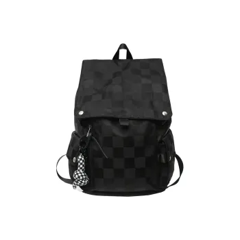 NIGEER Nylon Backpack Regular Unisex Black/White