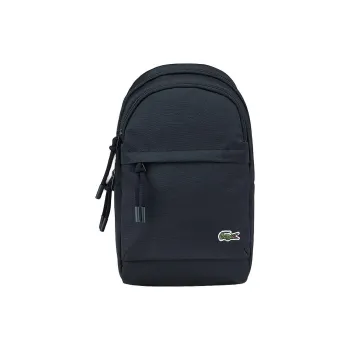 LACOSTE Polyester Sling Bag, Shoulder Bag, Crossbody Bag Regular Men's Black