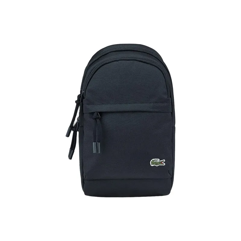 LACOSTE Polyester Sling Bag, Shoulder Bag, Crossbody Bag Regular Men's Black-0