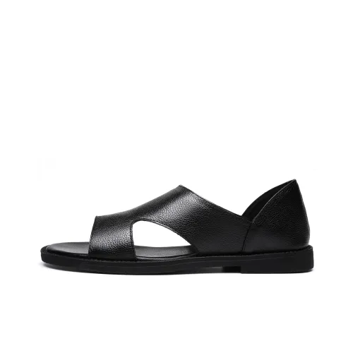 FAPAI Beach Sandals Men Black