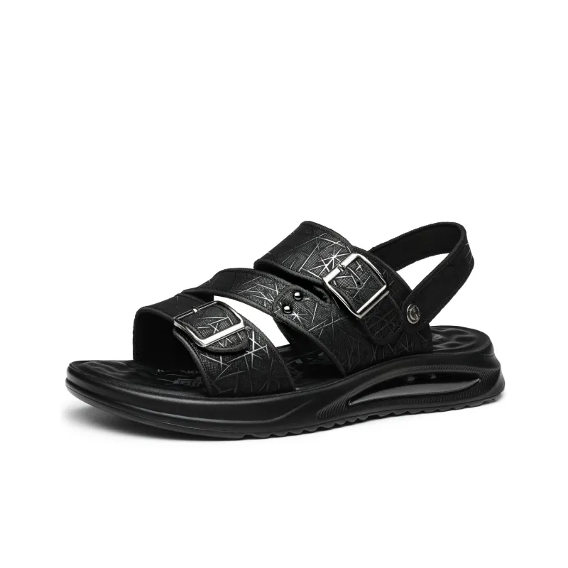 FAPAI Beach Sandals Men's Black-1