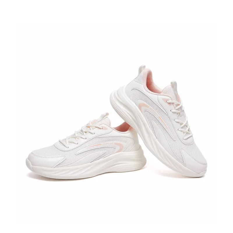 Warrior Durable Lightweight And Breathable Low Top Running Shoes Women's Beige Pink-5