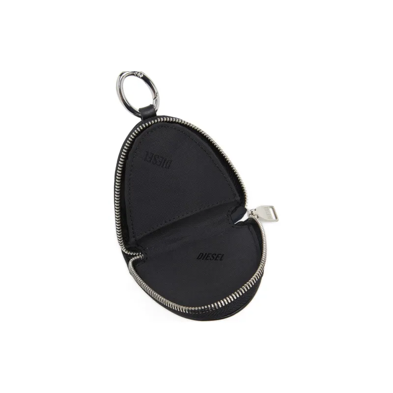 DIESEL Cow Leather Coin Purse Women's Black-3