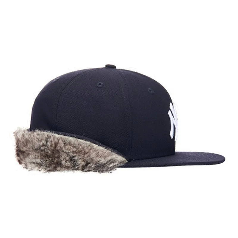 New Era Wool Baseball Caps Unisex Black-3