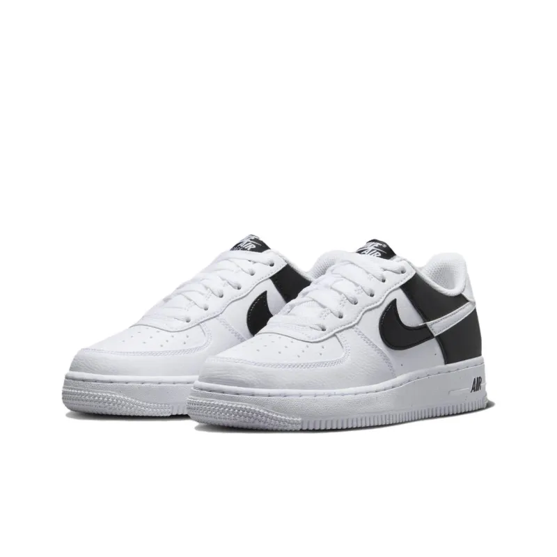 Nike Air Force 1 NEXT NATURE Anti Slip Wear Resistant Low Top Skateboard Shoes White Black Kids'-2