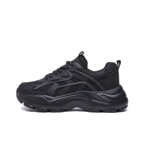 LINGPAO Lightweight Height Increasing Low Top Chunky Sneakers Women's
