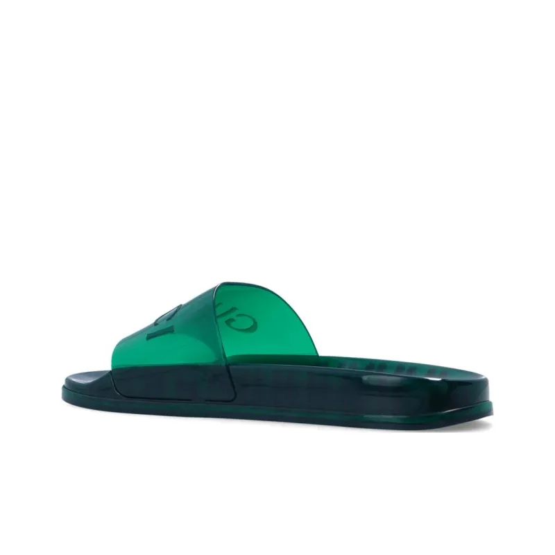 GUCCI Slide Sandal 'Transparent Green'-2
