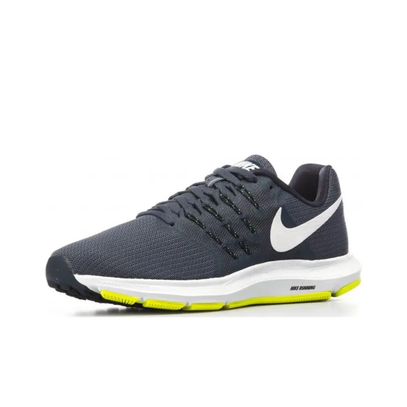 Nike Run Swift 1 Durable Breathable Low Top Running Shoes Men's Gray Blue-2