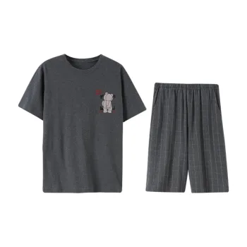 WOLFSFUL Pajama Set Men's Dark Heather Gray