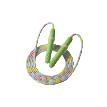 Umay Fitness Training Non Countable Jump Ropes Kids Bamboo Rope Soft Vinyl Controller 2.8m