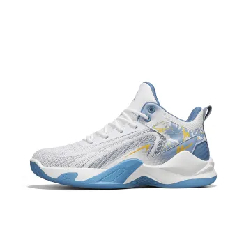 WARRIOR Basketball Shoes Men High Top White/Blue