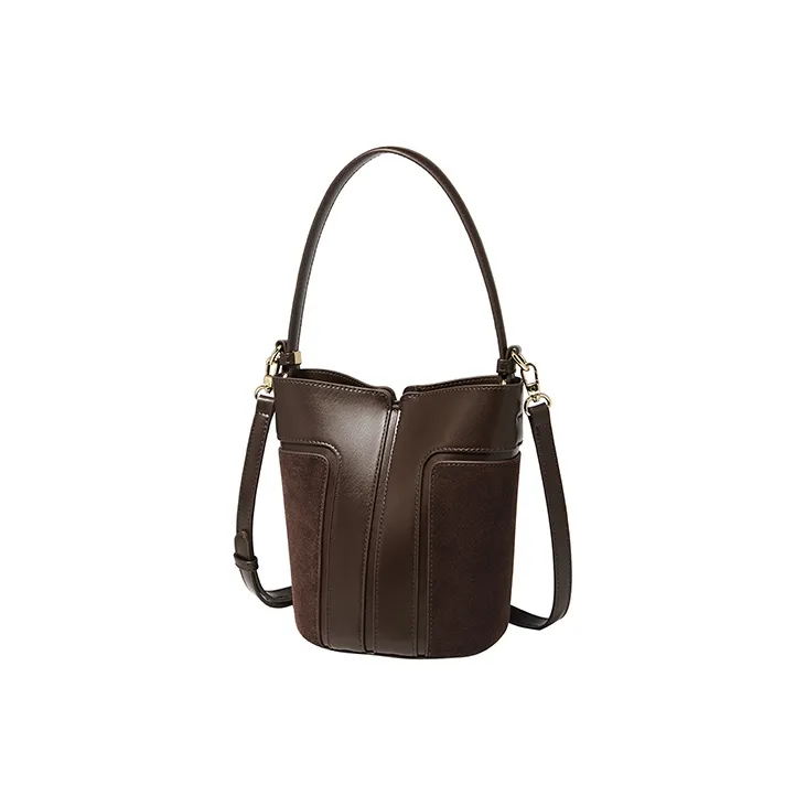 FOXER Synthetic Leather Crossbody Bag Shoulder Bag Small Size Women's Green Brown/Chestnut Brown-7