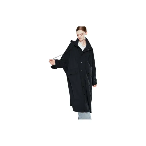 COVERINS Trench Coats Women's Navy Blue