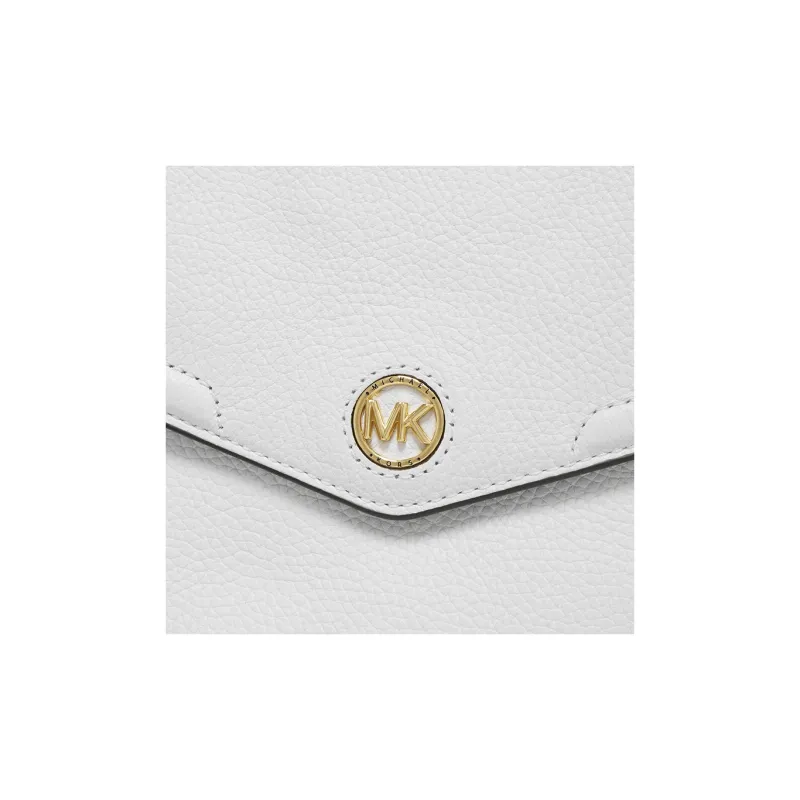 MICHAEL KORS Freya Cow Leather Backpack Medium Size Women's White-4