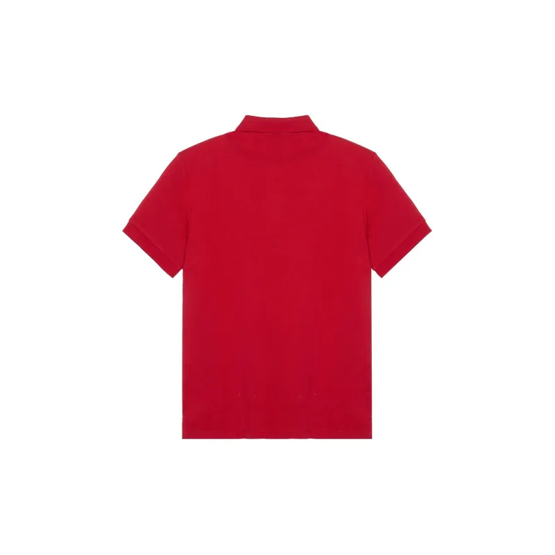 Burberry Polo Shirts Men Red-1