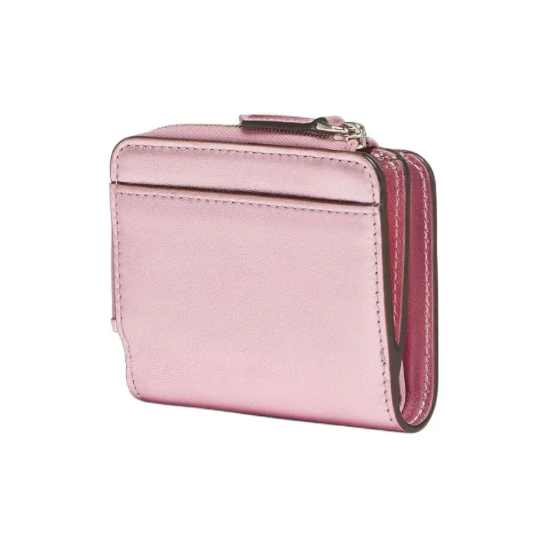 FENDI Layered Leather Wallet Women's Pink-1