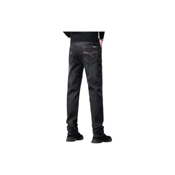 Jeep Jeans Men Haze Black Fleece Lined