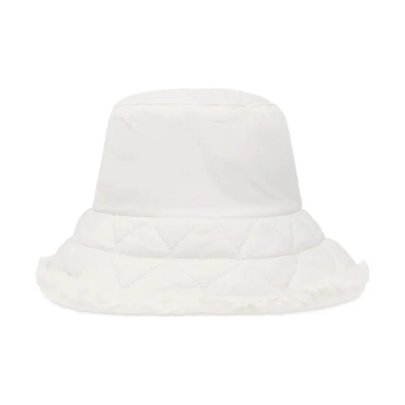 UGG Polyester Acrylic Modified Acrylic Bucket Hats Women's White-1