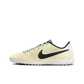 Nike Tiempo Legend 10 IC/IN Wear resistant And Lightweight Soccer Shoes Men's Beige Black