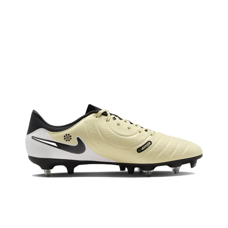 Nike Tiempo Legend 10 SG Metal Long Studs Durable Breathable Soccer Shoes Men's Ecru-1