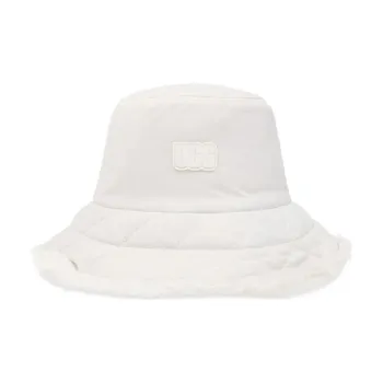 UGG Polyester Acrylic Modified Acrylic Bucket Hats Women's White
