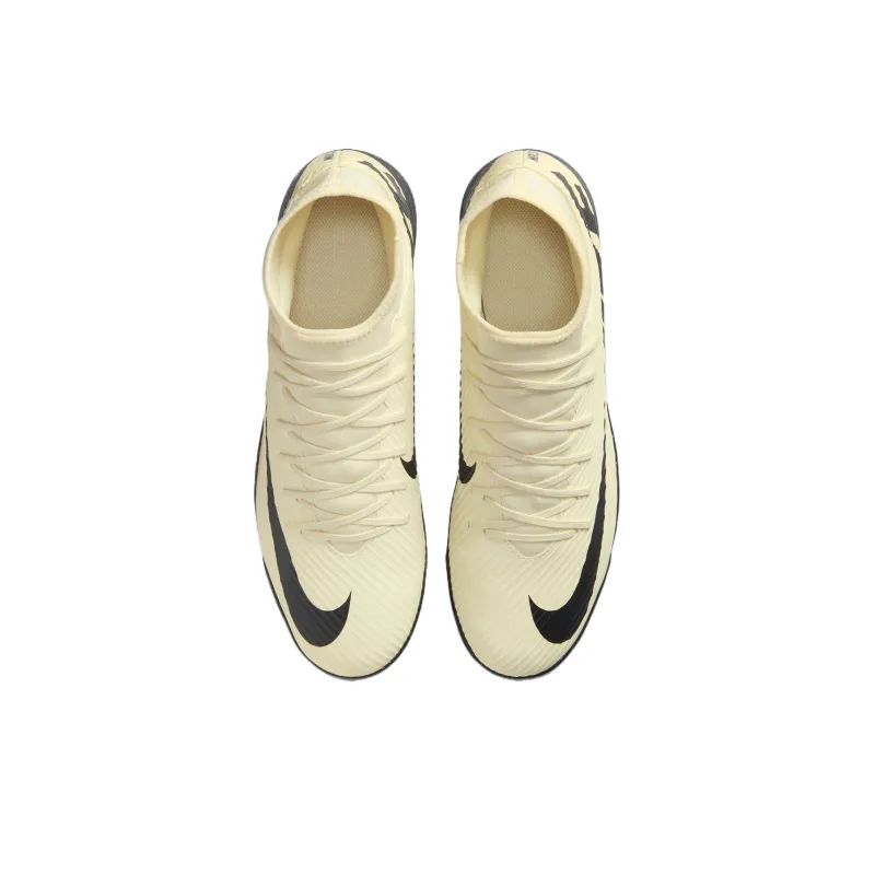 Nike Mercurial Superfly 9 IC/IN Breathable Coverage Soccer Shoes Men's Beige Black-3