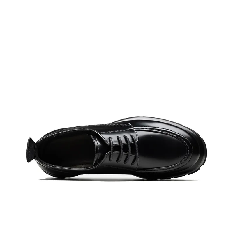 Bansley Dress Shoes Men Mid Top Black, Red-8
