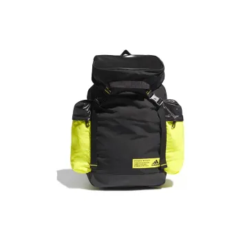 Adidas Polyester Backpack Regular Unisex Black/Acid Green/Yellow