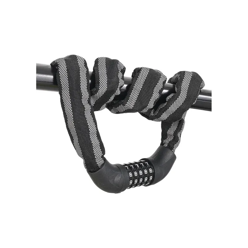 WEST BIKING Bicycle Locks Outdoor Alloy Modified PP ABS Plastic Chain Lock-0