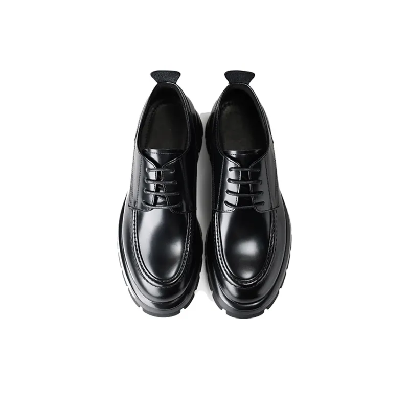 Bansley Dress Shoes Men Mid Top Black, Red-4
