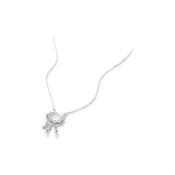 Artisan Lock Heart Jade Chalcedony Jade Necklaces Women's