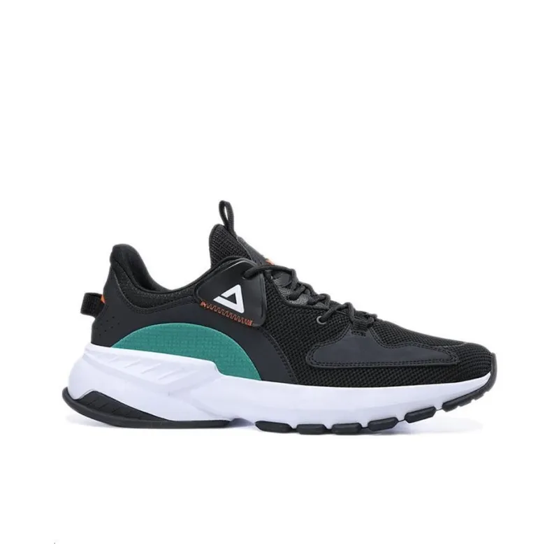 PEAK Sports Lifestyle Collection Anti Slip Wear Resistant Low Top Casual Shoes Men's Black Blue-1