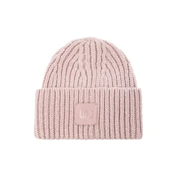 UGG Logo Patch Chunky Ribbed Beanie