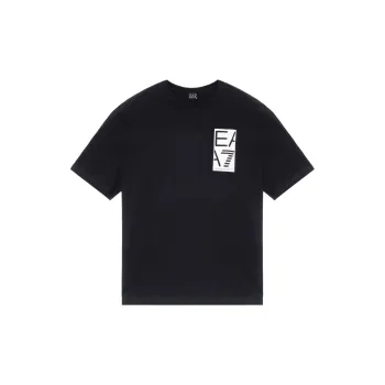 Ea7 Emporio Armani Logo Printed Crewneck T Shirt