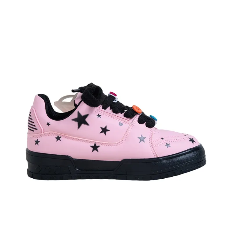 OYNN Young Baby Series Skateboard Shoes Women's Low Top White-8