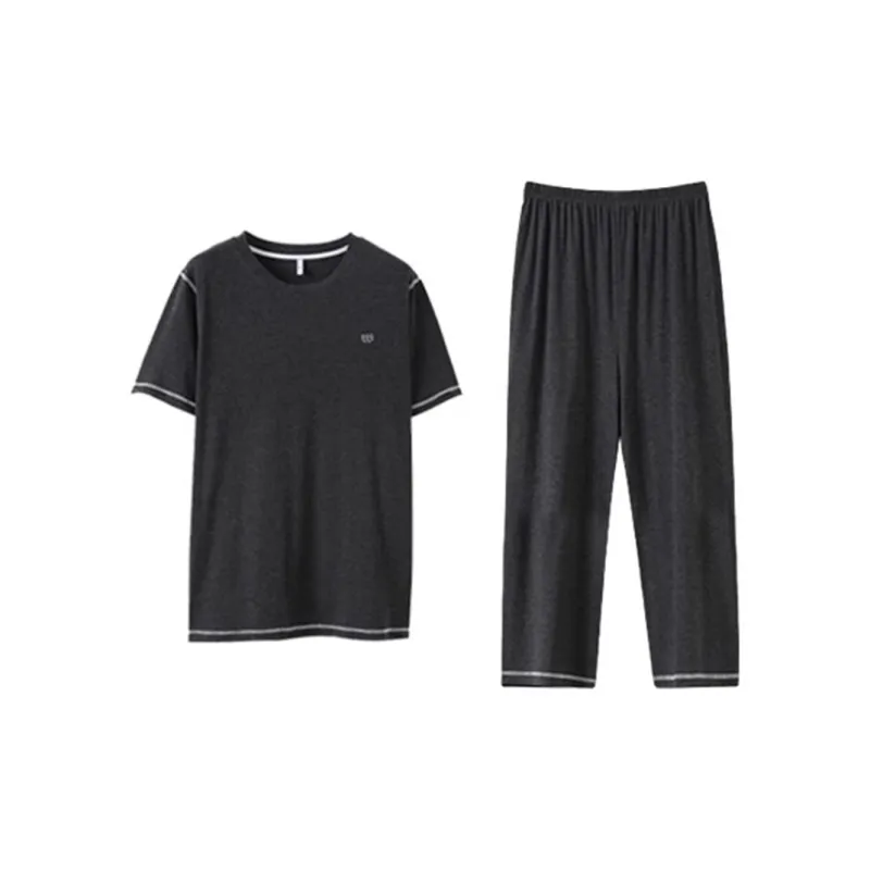 WOLFSFUL Pajama Set Men's Dark Heather Gray-0