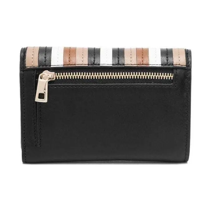 Furla 1927 Collection Leather Wallet Medium Size Women's Black & Multicolor-1