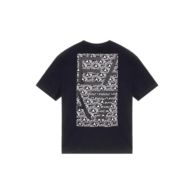 Ea7 EMPORIO ARMANI Logo Printed Crewneck T-Shirt-1