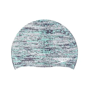Speedo Swimming Caps Silicone Powder Blue Flower Color