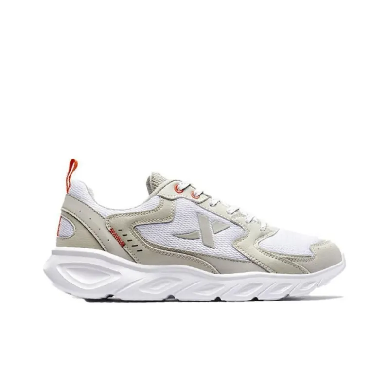 XTEP Cushioning Slip Resistant Low Top Casual Shoes Men's Dark Beige White-3