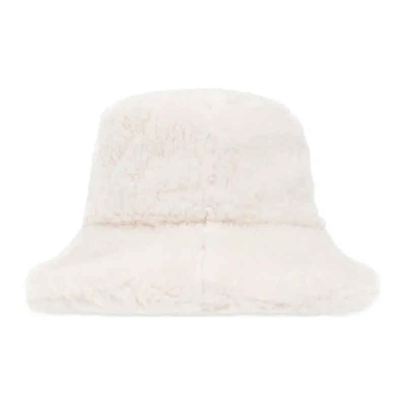 UGG Polyester Acrylic Modified Acrylic Bucket Hats Women's White-2