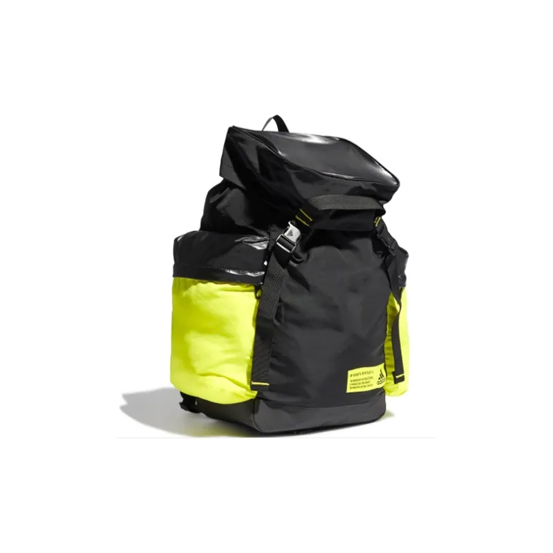 Adidas Polyester Backpack Regular Unisex Black/Acid Green/Yellow-1