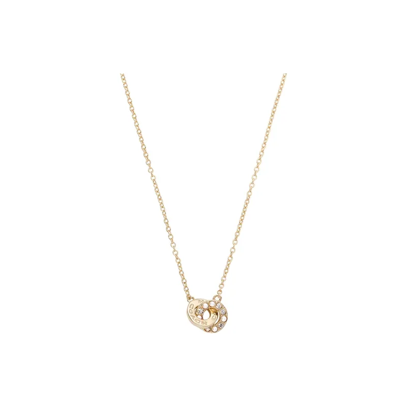 COACH Copper Necklaces Women's Gold-0