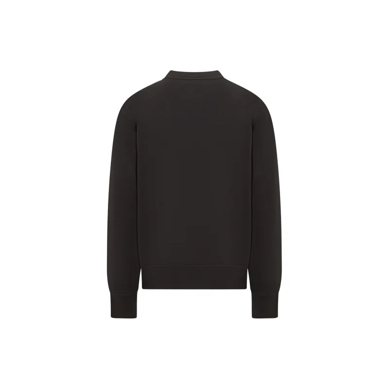 Ferragamo Logo Embroidered Crewneck Sweatshirt-1