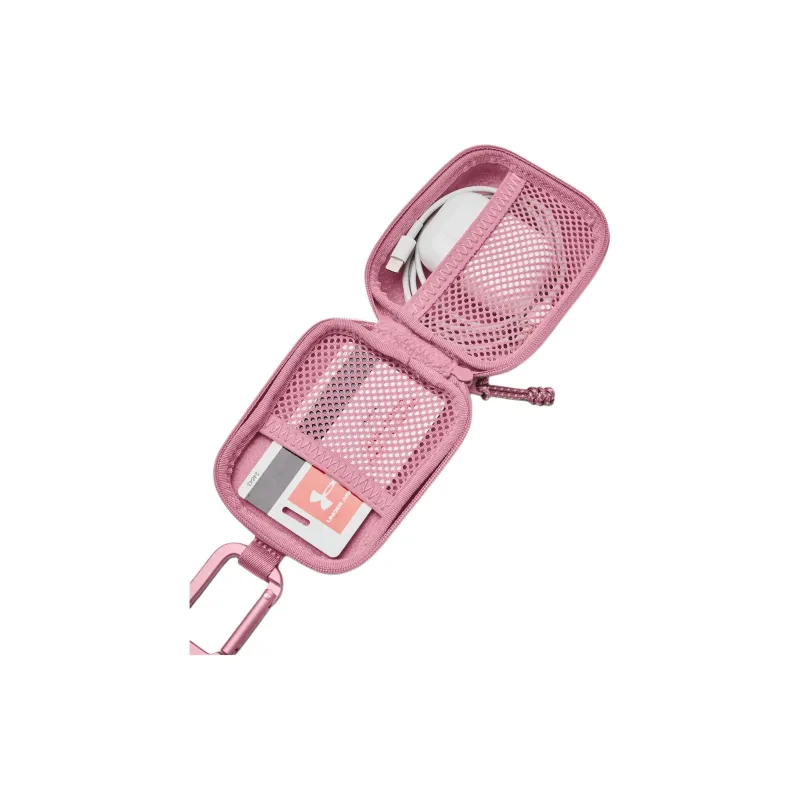 Under Armour Polyester Hanging Bag Coin Purse Mini Unisex Pink & White-2