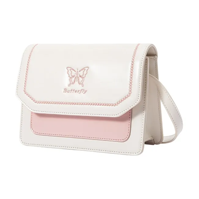 SEM/R PU Small Square Bag Shoulder Bag Crossbody Bag Small Size Women's Cream 10501 Caramel 51101 Grey Blue 80208-14