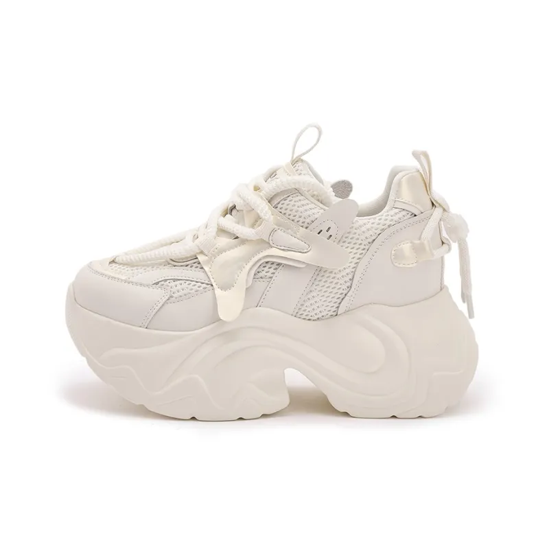 Milan Love Song Cushioning Moisture-Wicking Wear-Resistant Slip-Resistant Low-Top Chunky Sneakers Women's-0