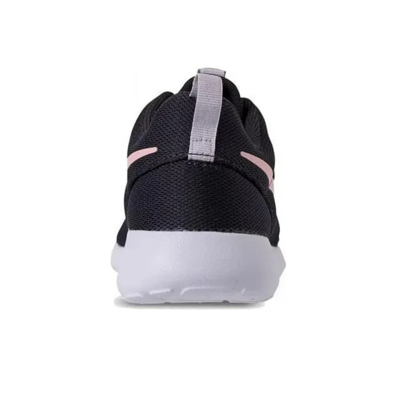 Nike Roshe One Cushioning, Wear Resistant Low Top Running Shoes Women's Black Pink-3