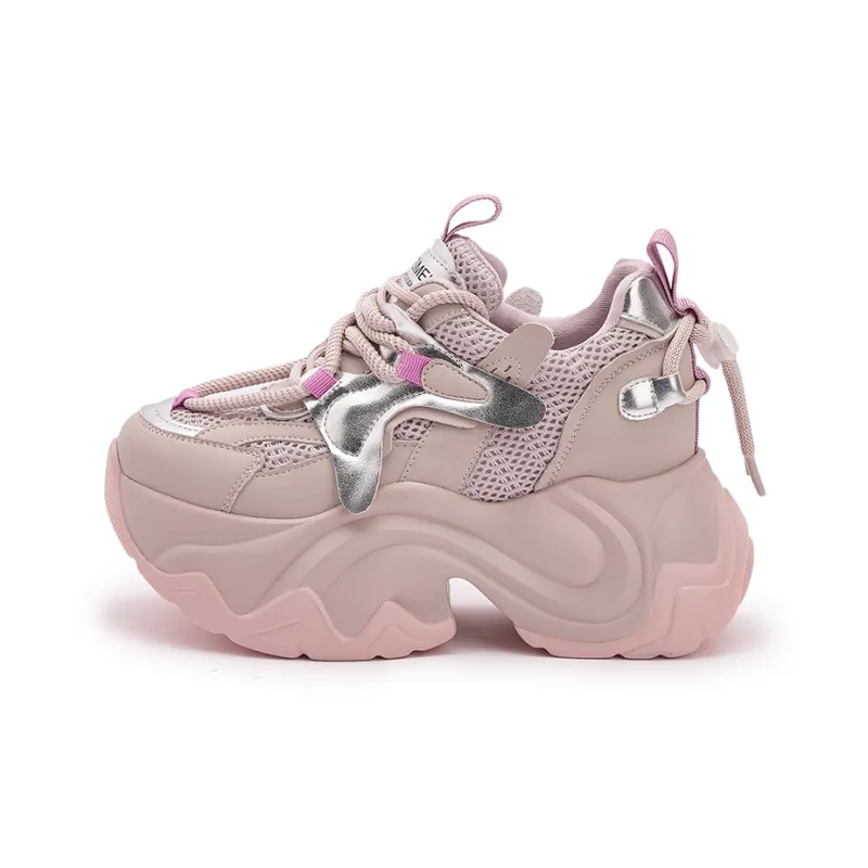 Milan Love Song Cushioning Moisture-Wicking Wear-Resistant Slip-Resistant Low-Top Chunky Sneakers Women's-3