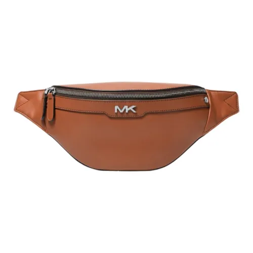 MICHAEL KORS Cow Leather Sling Bag, Fanny Pack, Shoulder Bag, Crossbody Bag Trumpets Men's Leather Brown